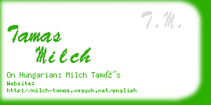 tamas milch business card
